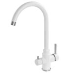 Змішувач кухонний Fabiano SKFC 90 ST Alpine White - Зображення 3