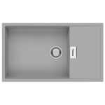 Кухонна мийка Fabiano Cubix 86x50 XL Grey Metallic - Зображення 3