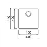 Кухонна мийка Teka Square 40.40 TG (115230026) сірий - Зображення 2