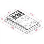 Комбінована варильна поверхня Teka HYBRID JZC 96324 ABN BLACK (112570150) чорний - Зображення 2