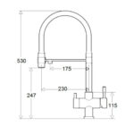 Змішувач кухонний Fabiano FKM 3143 Light Gold - Зображення 2