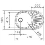 Кухонна мийка Teka DR 77 1B 1D (40127303) нержавіюча сталь - Зображення 2