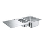 Grohe Мийка для кухні 1000 x 500 мм з ексцентриком, 2 чаши, матова (31572SD1)