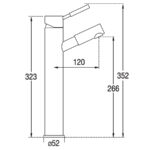 Змішувач для умивальника Blue Water DENVER DEN-BUW.050 Матове золото (5901730616682) - Зображення 3