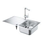Grohe Комплект Мийка для кухні 860 x 500 мм + Minta одноважільний змішувач (31573SD1) - Зображення 3