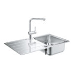 Grohe Комплект Мийка для кухні 860 x 500 мм + Minta одноважільний змішувач (31573SD1) - Зображення 4