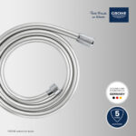 Grohe VitalioFlex Silver TwistStop 1500 душовий шланг (27505001) - Зображення 2