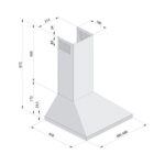 Витяжка кухонна Fabiano Base 50 White - Зображення 3