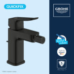 Grohe Dice Одноважільний змішувач для біде S-розміру (1018772430) - Зображення 3