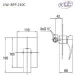 Змішувач для душу Blue Water LIWIA LIW-BPP.210C Хром (5901730612288) - Зображення 3