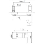 Змішувач для душу Blue Water GALA GAL-BPK.030C Хром (5901730611571) - Зображення 3