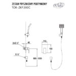 Душовий комплект Blue Water TORONTO TOR-ZKP.300C Хром (5901730612127) - Зображення 3
