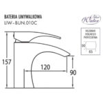 Змішувач для умивальника Blue Water LIWIA LIW-BUN.010C Хром (5901730612219) - Зображення 3