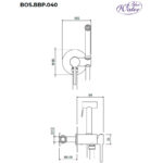 Змішувач для біде Blue Water BOSTON BOS-BBP.040 Шампанське золото (5901730617603) - Зображення 3