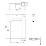 Змішувач для раковини Blue Water BOSTON BOS-BUW.050 Сталь (5901730617375) - Зображення 3