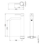 Змішувач для раковини Blue Water BOSTON BOS-BUW.050 Антична латунь (5901730617368) - Зображення 5