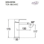 Змішувач для біде Blue Water TORONTO TOR-BB.040 Чорний матовий (5901730615456) - Зображення 4