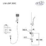 Душовий комплект Blue Water LIWIA LIW-ZKP.300C Хром (5901730612318) - Зображення 3