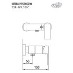 Змішувач для ванни Blue Water TORONTO TOR-BPK.030C Хром (5901730612004) - Зображення 3