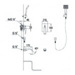 Душовий комплект Blue Water LIWIA LIW-ZWP.200C Хром (5901730612325) - Зображення 3