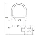 Змішувач кухонний Fabiano FKM 3143 Nano Gold - Зображення 3