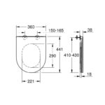 Grohe Bau Ceramic сидіння для унітазу (39913000) - Зображення 6