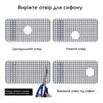 Силіконовий термостійкий килимок в мийку Nett SB-6433 - Зображення 12