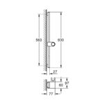 GROHE SPA Rainshower Aqua Душова штанга, 600 мм (101673DL00) - Зображення 4