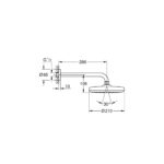 Grohe Tempesta 210 Верхній 286 мм душ, 1 режим струменю (1022182430) - Зображення 5