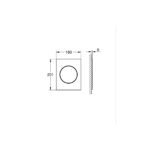 GROHE SPA Arena Aqua Tiles Панель змиву для унітазу з технологією Silk Motion (104645GL00) - Зображення 6