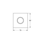 GROHE SPA Grohtherm Aqua Tiles Змінна металева пластина з символом "вилив" (1071702430) - Зображення 4