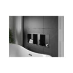 Полиця до ванної кімнати вбудована чорна 90 см Nett YB-90 - Зображення 3
