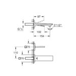 GROHE SPA Allure Змішувач для раковини на 3 отвори S-Size (19309002) - Зображення 3