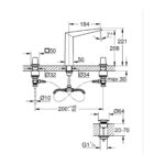 GROHE SPA Allure Brilliant Змішувач на 3 отвори для монтажу на раковину (20634SD0) - Зображення 4