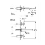 GROHE SPA Atrio Змішувач для раковини на 3 отвори M-розміру (20661MS0) - Зображення 3