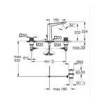 Grohe Allure Brilliant Private Collection Змішувач для раковини на 3 отвори, L-розміру (20672AL0) - Зображення 4