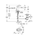 Grohe Eurocube Одноважільний змішувач для біде S-Size (23138000) - Зображення 4