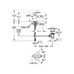Grohe BauLoop Одноважільний змішувач для біде (23338000) - Зображення 2