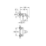 Grohe BauCurve Одноважільний змішувач для душу (23631000) - Зображення 2