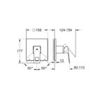 Grohe Eurocube Одноважільний змішувач на 1 вихід (24061000) - Зображення 3