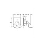 Grohe Eurocube Одноважільний змішувач із перемикачем на 2 положення (24062DC0) - Зображення 5