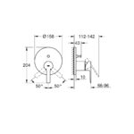 Grohe Lineare Одноважільний змішувач на 2 виходи (24064DC1) - Зображення 2