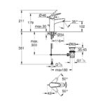 Grohe Euroeco Одноважільний змішувач для раковини M-Size (24265001) - Зображення 4