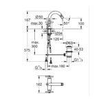 GROHE SPA Atrio Змішувач для біде на один отвір (24353MG0) - Зображення 2