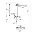 Grohe Allure Brilliant Private Collection Одноважільний змішувач для раковини XL-розміру (24419DC0) - Зображення 4