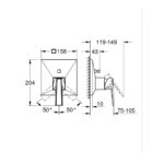 Grohe Allure Brilliant Private Collection Одноважільний змішувач із перемикачем на 2 положення (24426000) - Зображення 4