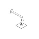 Grohe Euphoria Cube 150 Верхній душ з душовим кронштейном 286 мм, 1 режим струменя (26073000) - Зображення 3
