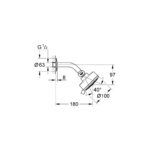 Grohe New Tempesta Cosmopolitan 100 Набір верхнього душу, 3 режими струменю (26090001) - Зображення 2