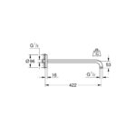 Grohe Rainshower Кронштейн для верхнього душу 422мм (26146000) - Зображення 2