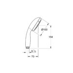 Grohe QuickFix Vitalio Go 100 Ручний душ, 1 режим струменю (26189000) - Зображення 3
